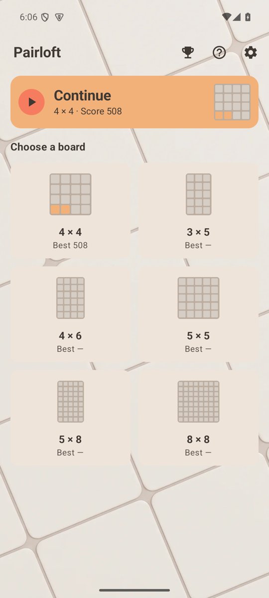 Pairloft screenshot